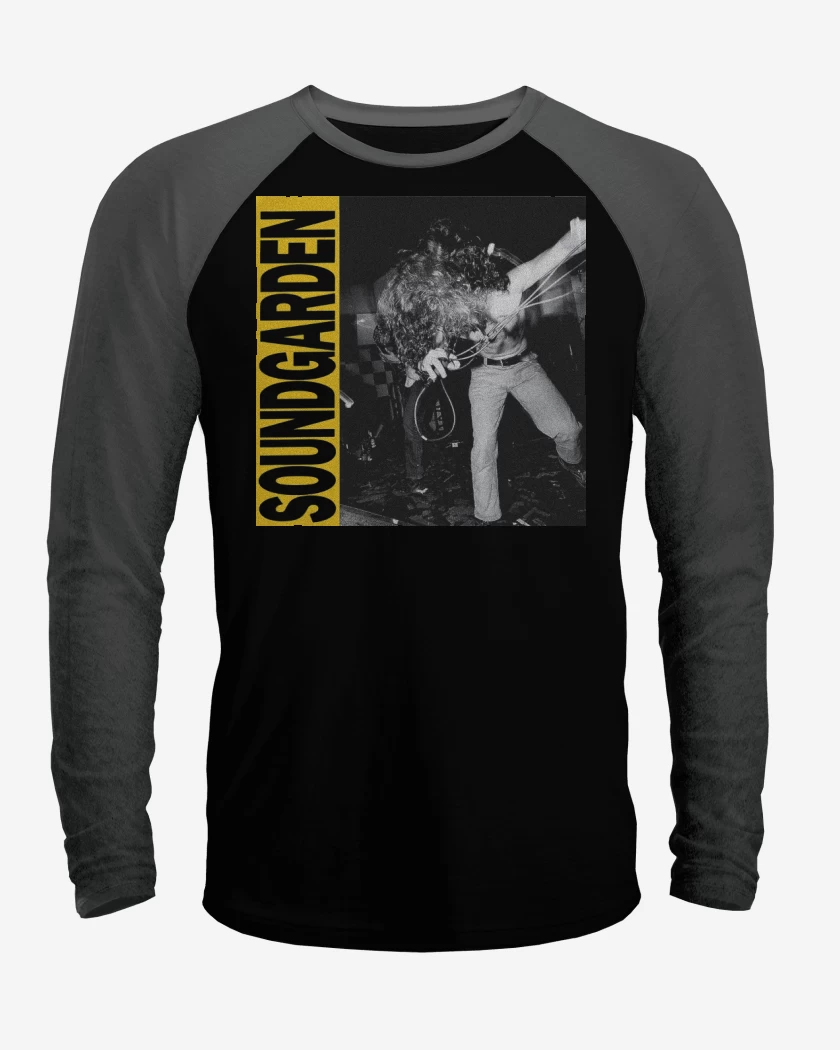 Polera Raglan Negro / Negro Heather de Louder