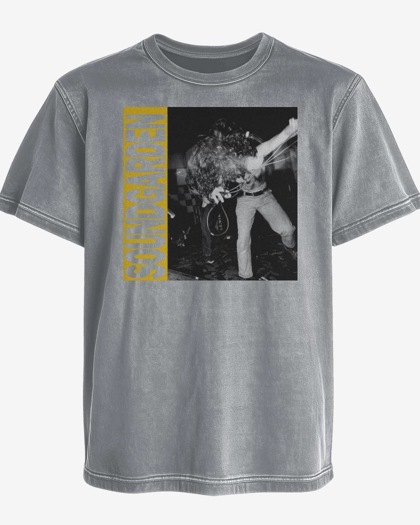 Polera desgastada Gris Melange de Louder