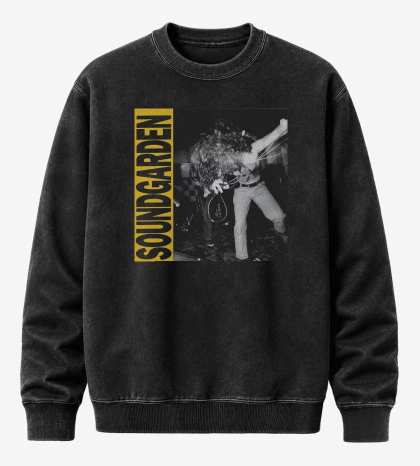 Poleron Polo Acid Wash Negro de Louder