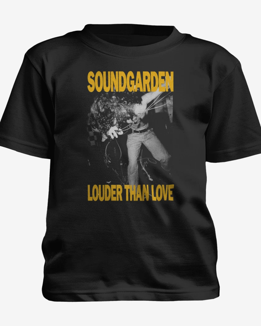 Polera de niño Negro de Louder Than Love