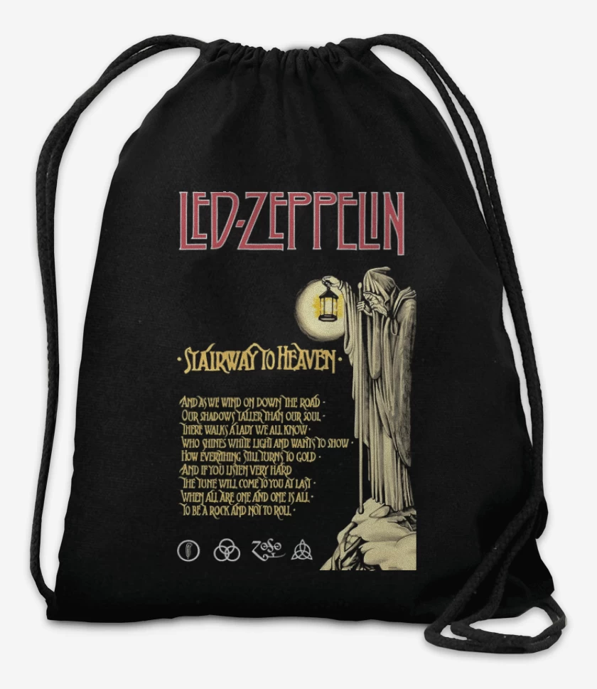 Mochila Negro de Stairway to Heaven