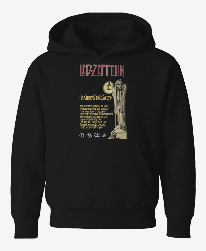 Poleron de niño Negro de Stairway to Heaven