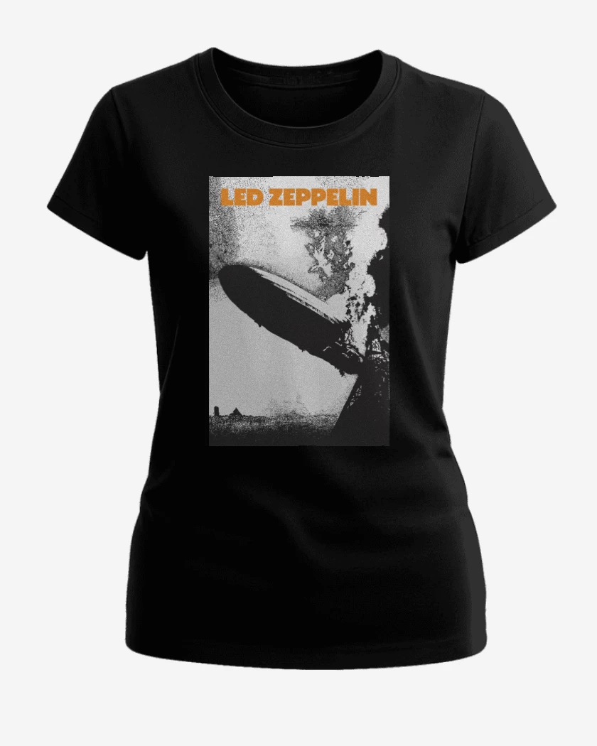 Polera de Mujer Negro de Led Zeppelin I