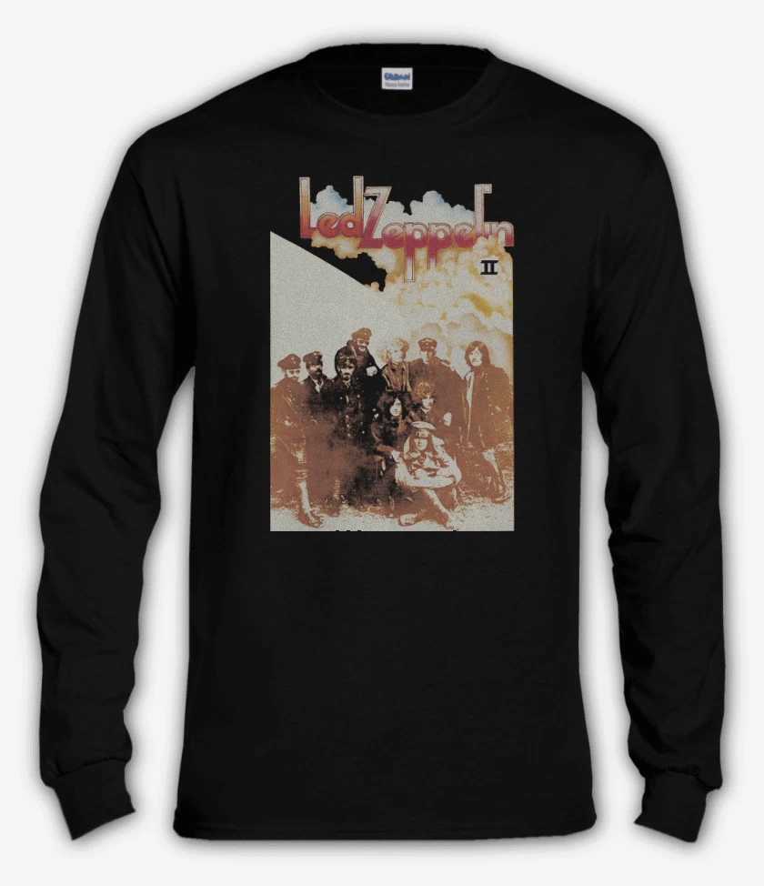 Polera manga larga Negro de Led Zeppelin II