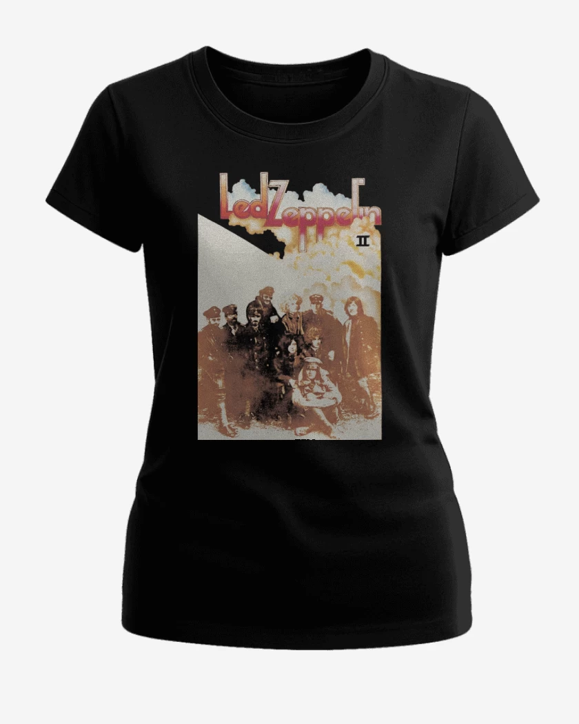 Polera de Mujer Negro de Led Zeppelin II