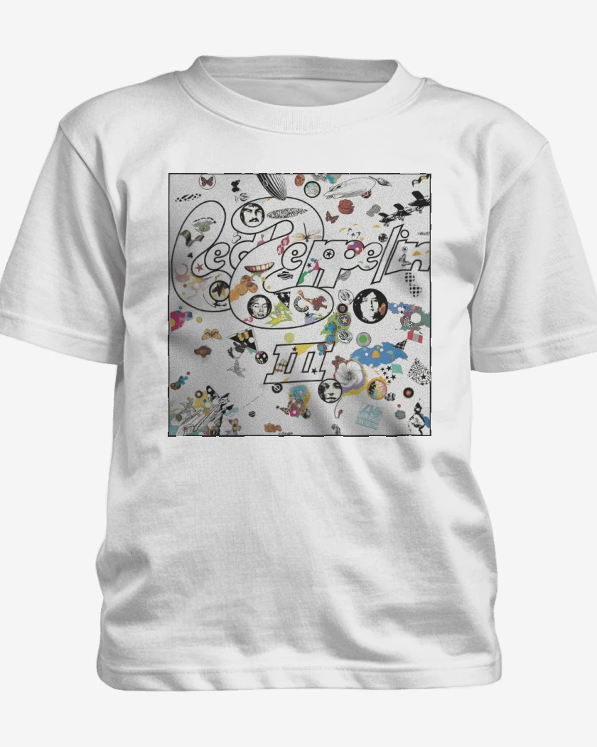Polera de niño Blanco de Led Zeppelin III