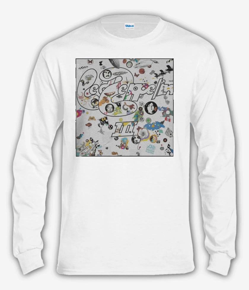 Polera manga larga Blanco de Led Zeppelin III
