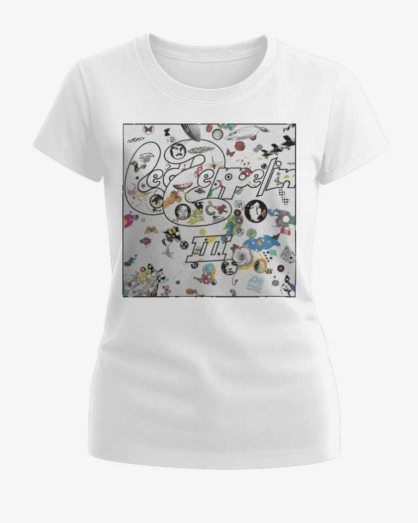 Polera de Mujer Blanco de Led Zeppelin III