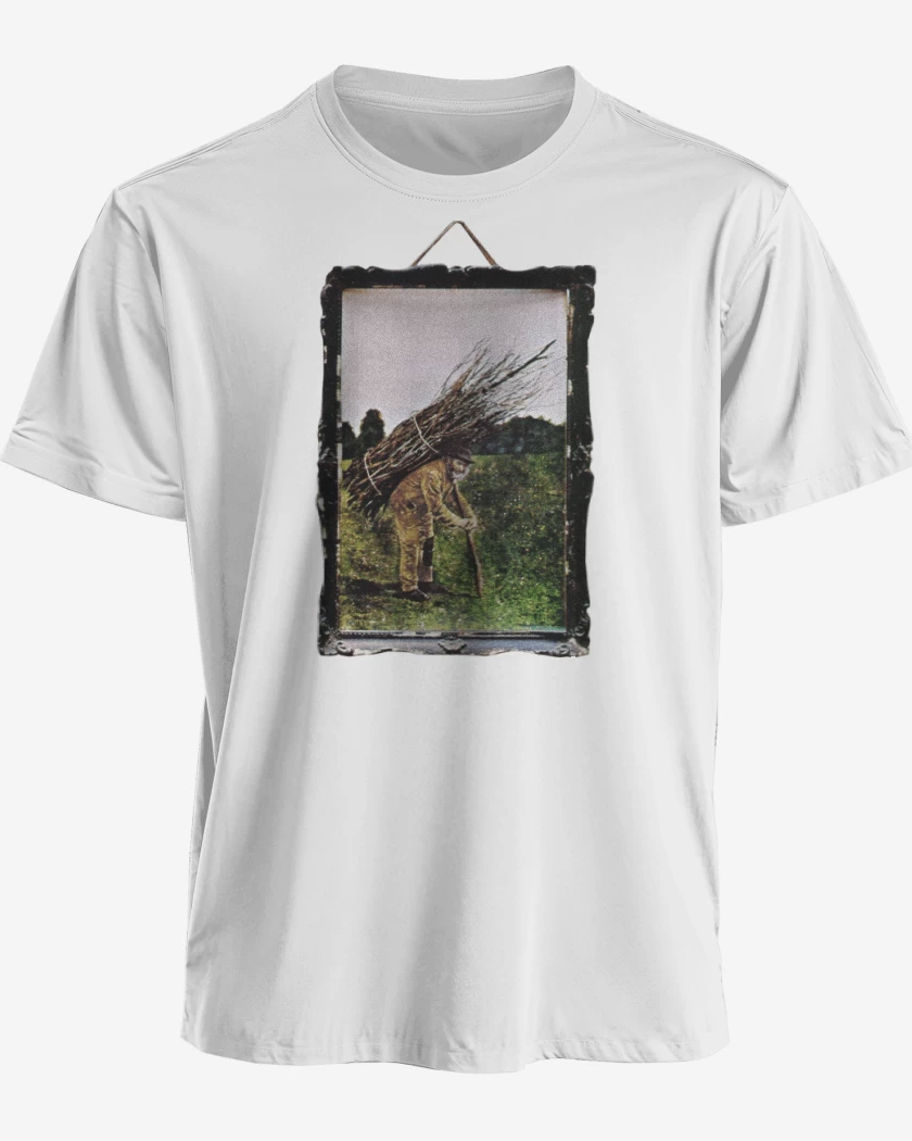 Polera premium Blanco de Led Zeppelin IV
