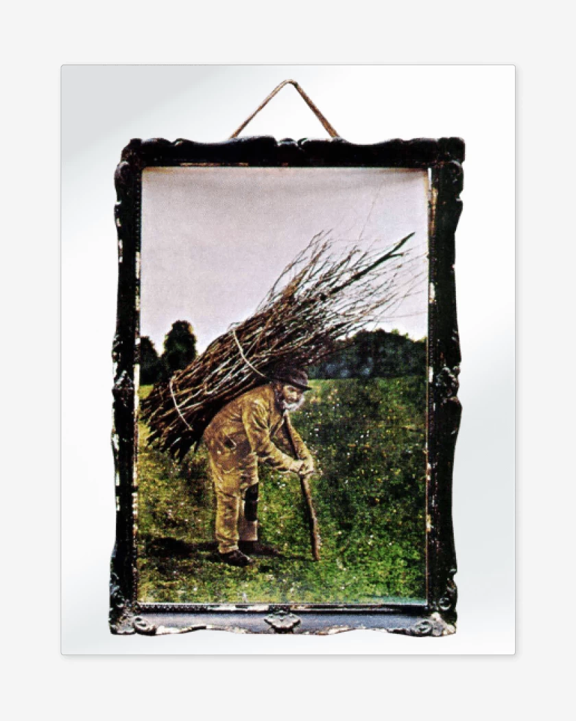 Print metalico Blanco de Led Zeppelin IV