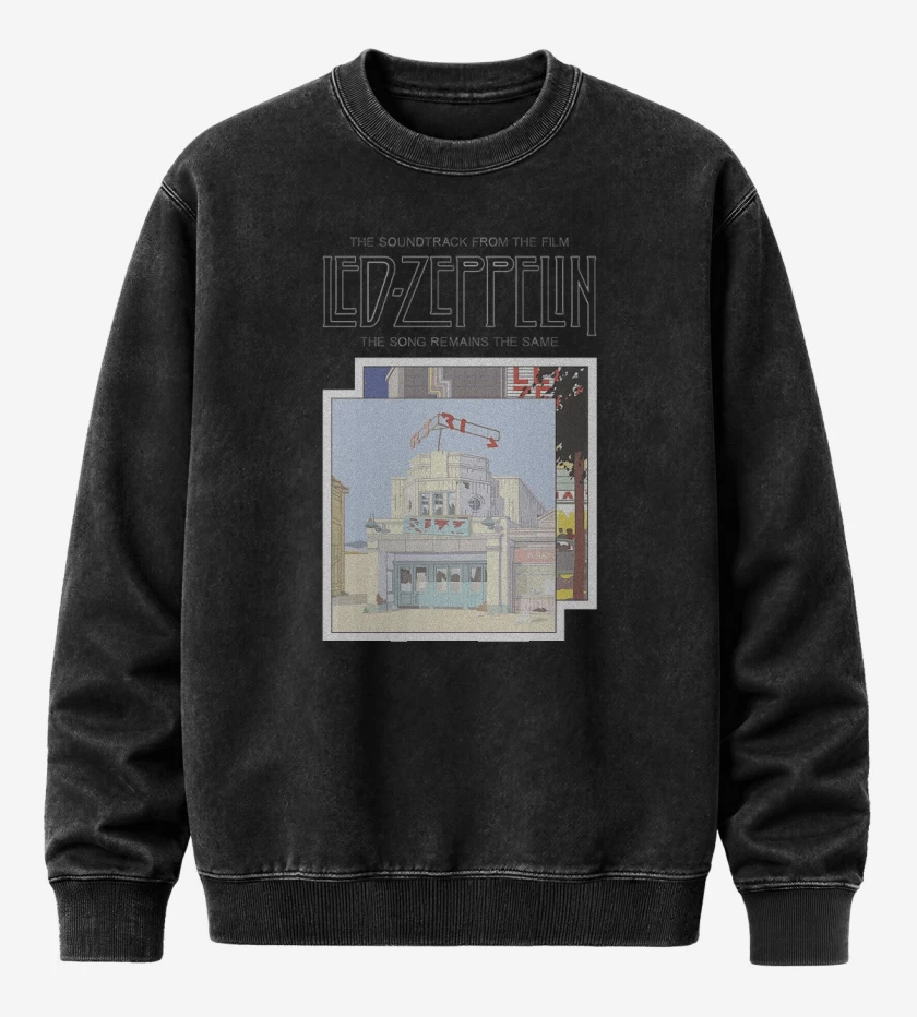 Poleron Polo Acid Wash Negro de The Song Remains The Same