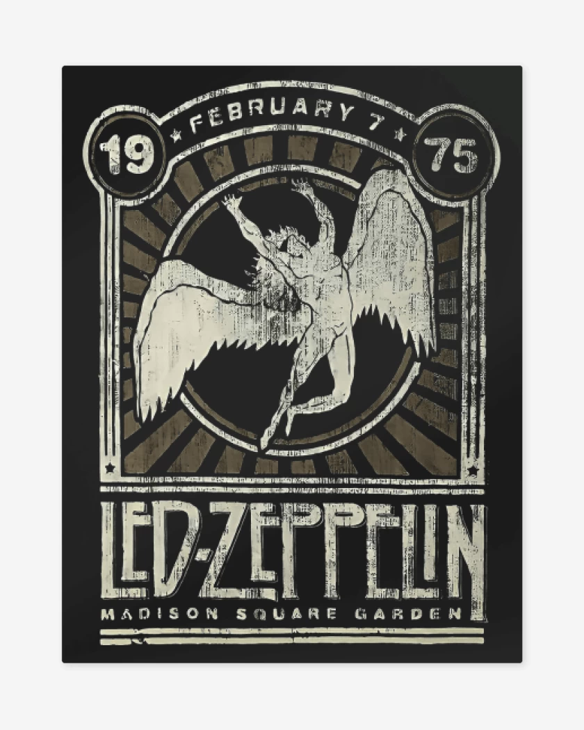 Print metalico Negro de LZ Madison Square Garden