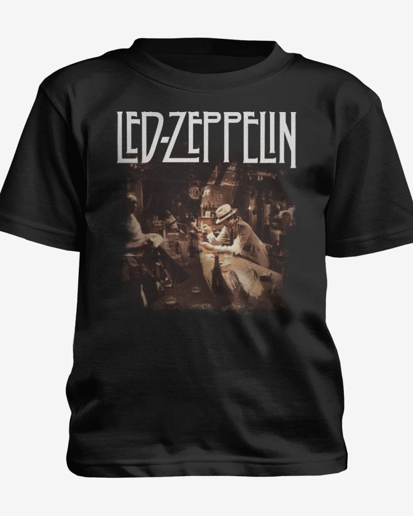 Polera de niño Negro de In Through the Out Door