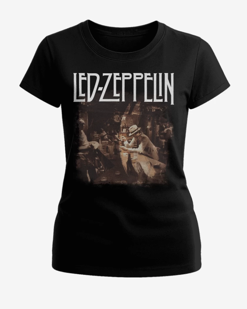 Polera de Mujer Negro de In Through the Out Door