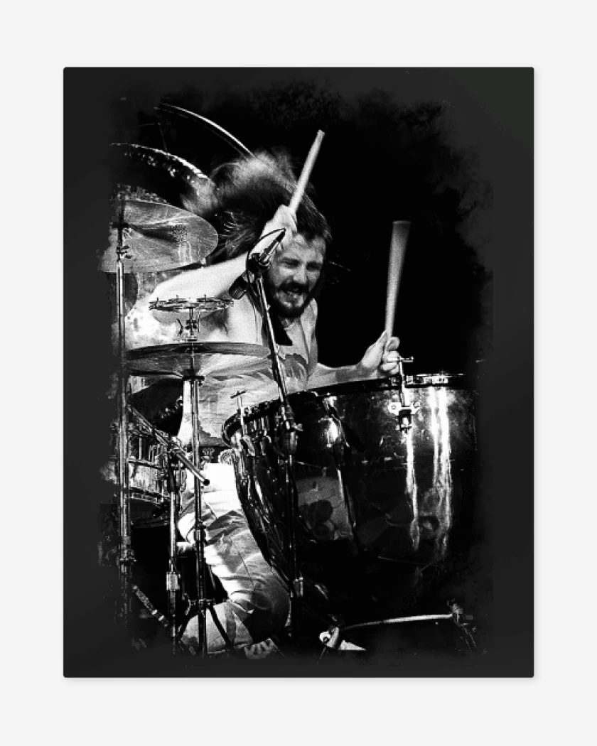 Print metalico Negro de John Bonham