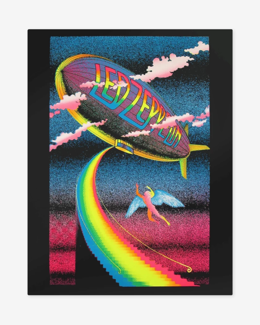 Print metalico Negro de Magic Zeppelin
