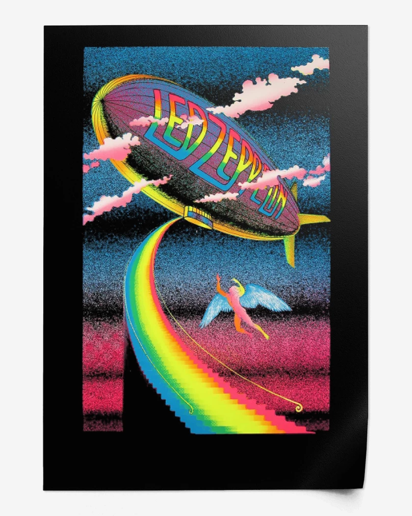 Print Negro de Magic Zeppelin