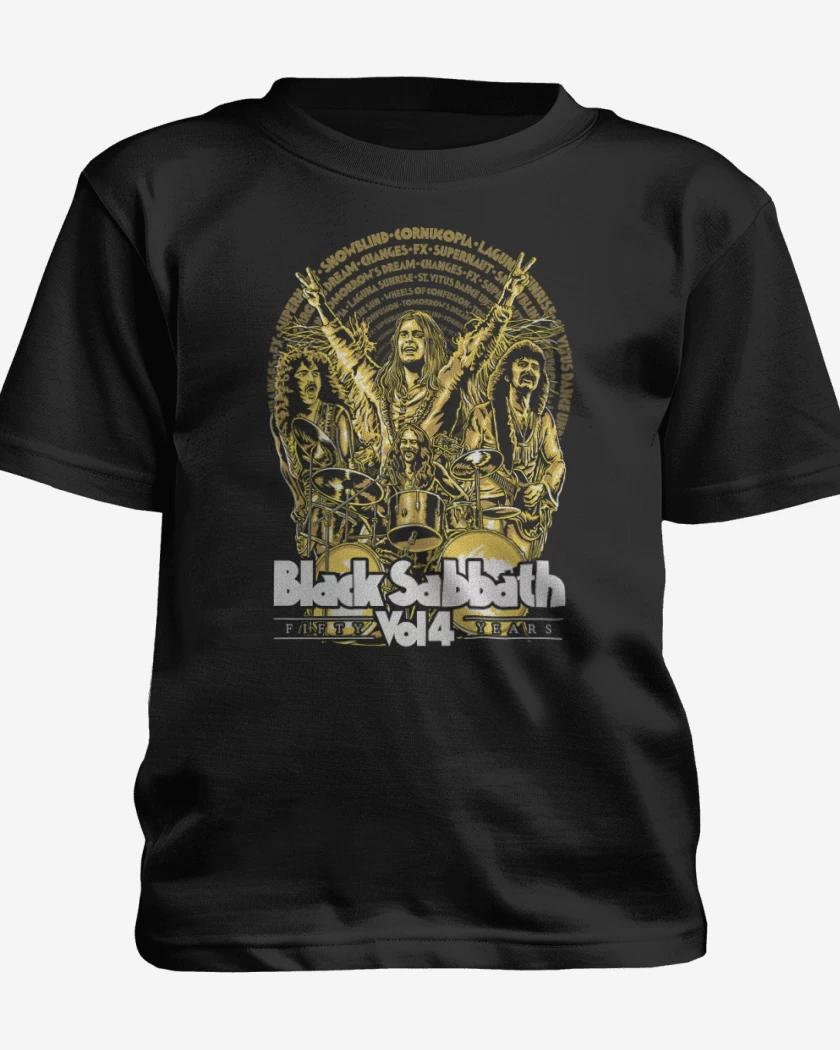 Polera de niño Negro de Black Sabbath Vol4