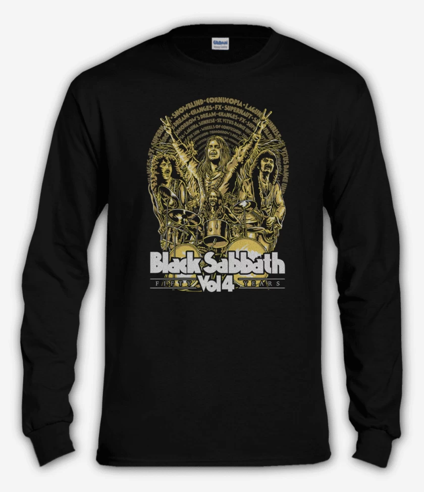 Polera manga larga Negro de Black Sabbath Vol4