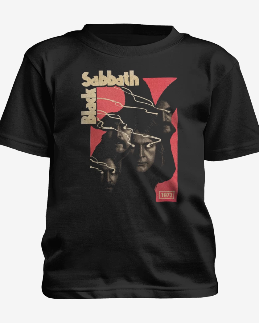 Polera de niño Negro de Black Sabbath 73