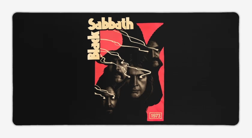 Mouse pad Gamer Negro de Black Sabbath 73