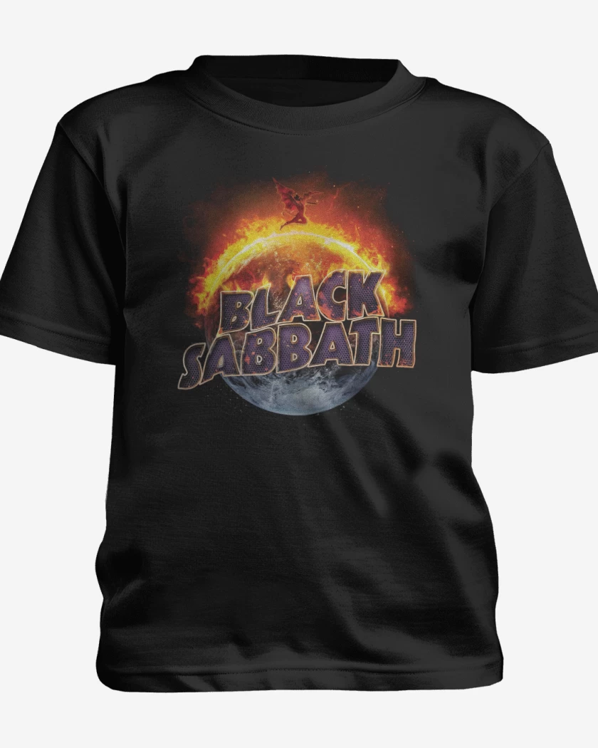 Polera de niño Negro de Black Sabbath 