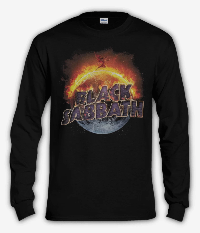 Polera manga larga Negro de Black Sabbath 