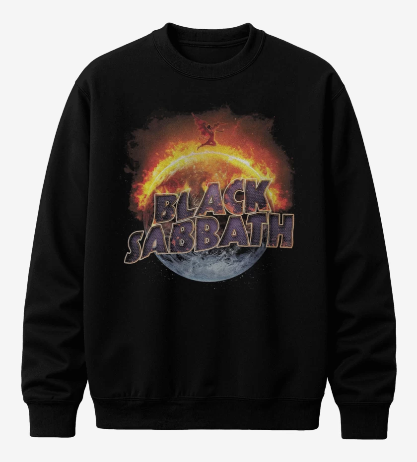 Poleron polo Negro de Black Sabbath 