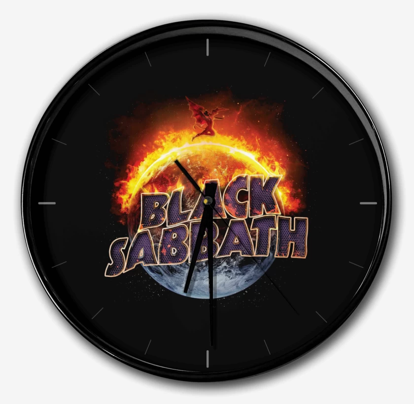 Reloj Negro de Black Sabbath 