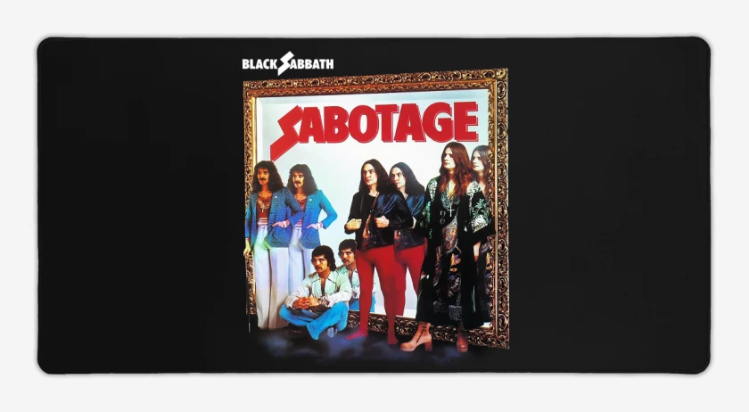 Mouse pad Gamer Negro de Sabotage