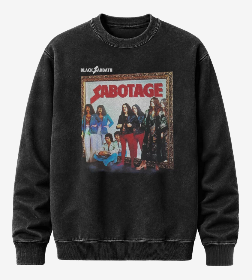Poleron Polo Acid Wash Negro de Sabotage