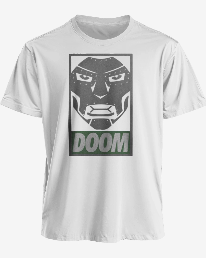 Polera Blanco de Doom 2