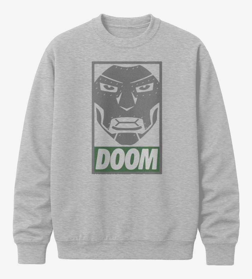 Poleron polo Gris Melange de Doom 2