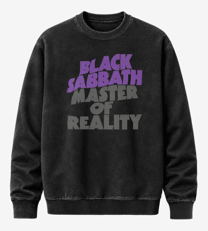 Poleron Polo Acid Wash Negro de Master of Reality