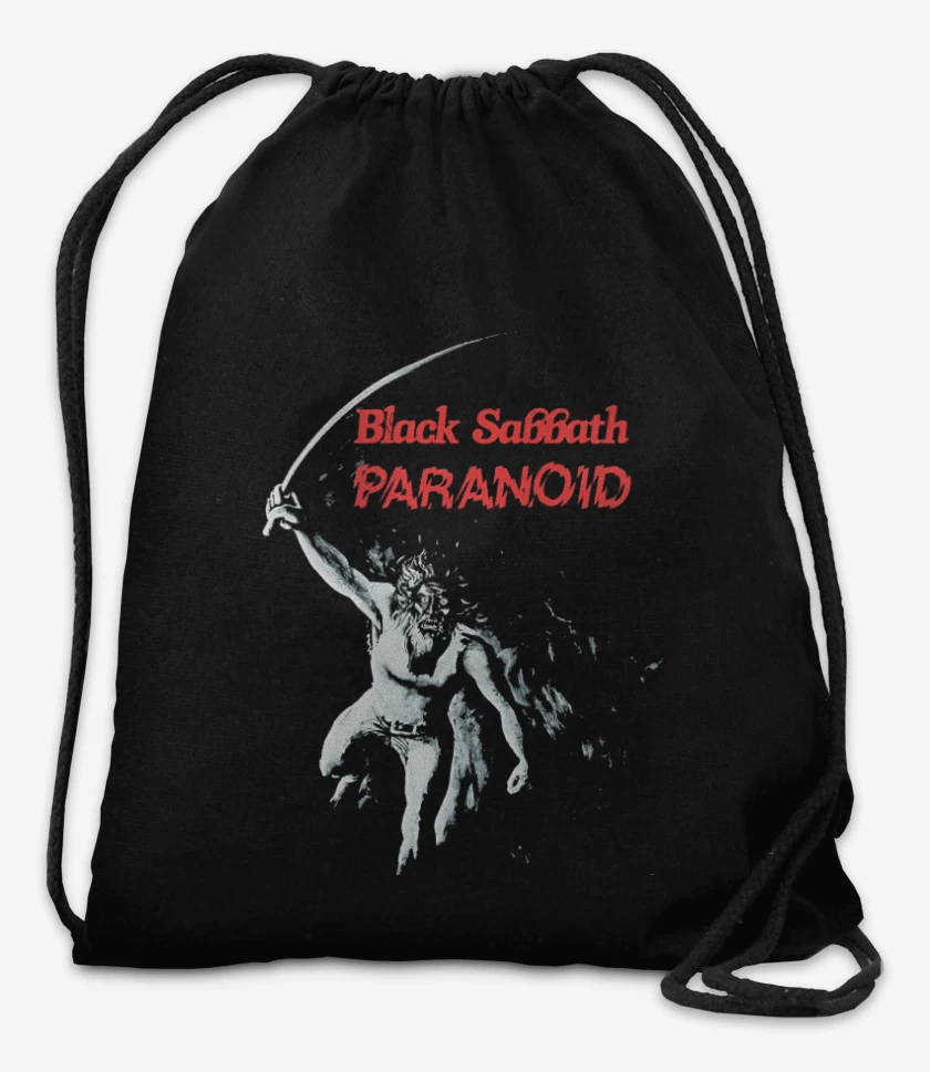 Mochila Negro de Black Sabbath Paranoid