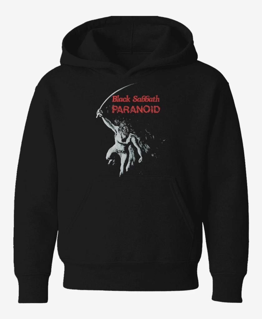 Poleron de niño Negro de Black Sabbath Paranoid