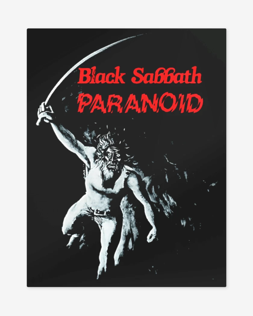 Print metalico Black Sabbath Paranoid