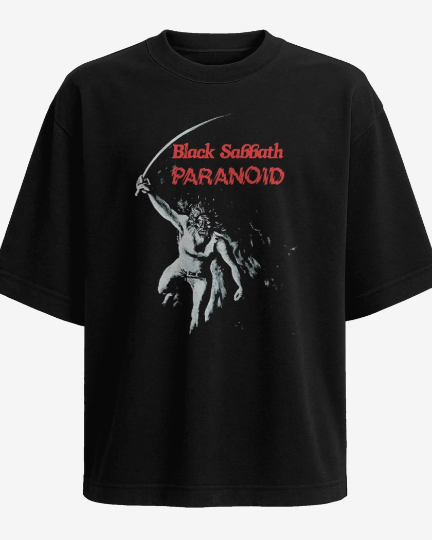 Polera Oversize Black Sabbath Paranoid