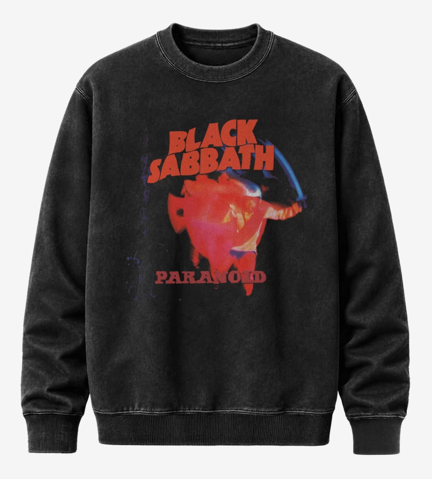 Poleron Polo Acid Wash Negro de BS Paranoid 