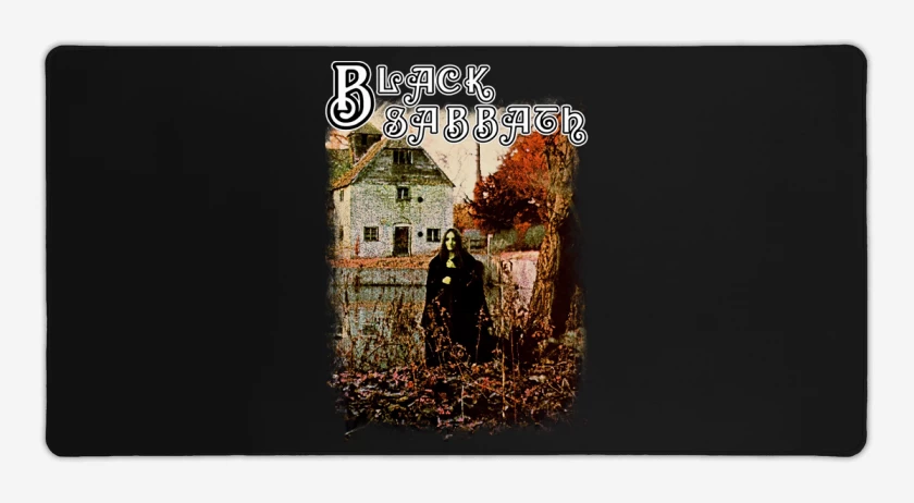 Mouse pad Gamer Negro de Black Sabbath ST