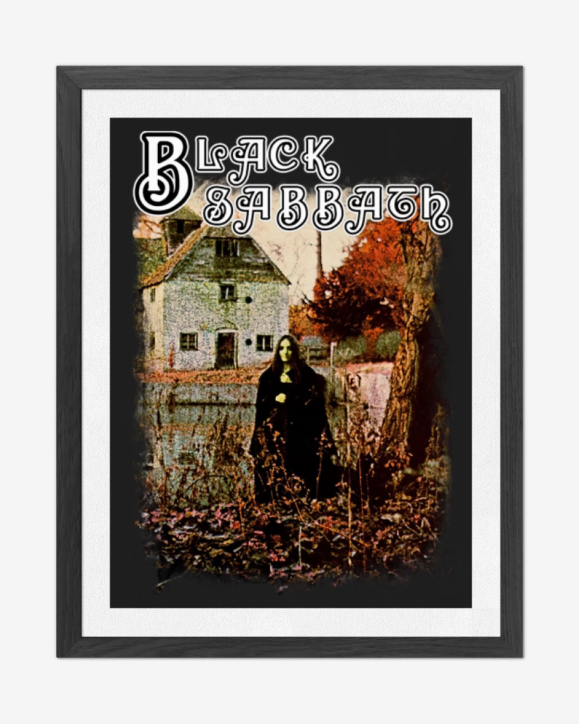 Cuadro decorativo Negro de Black Sabbath ST