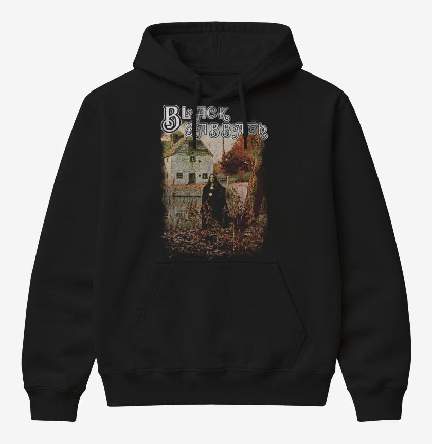 Poleron Canguro básico Negro de Black Sabbath ST