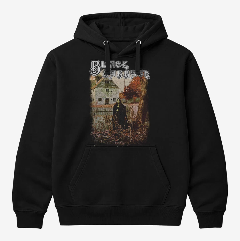 Polerón Canguro Negro de Black Sabbath ST