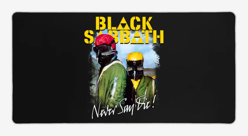 Mouse pad Gamer Negro de Never Say Die