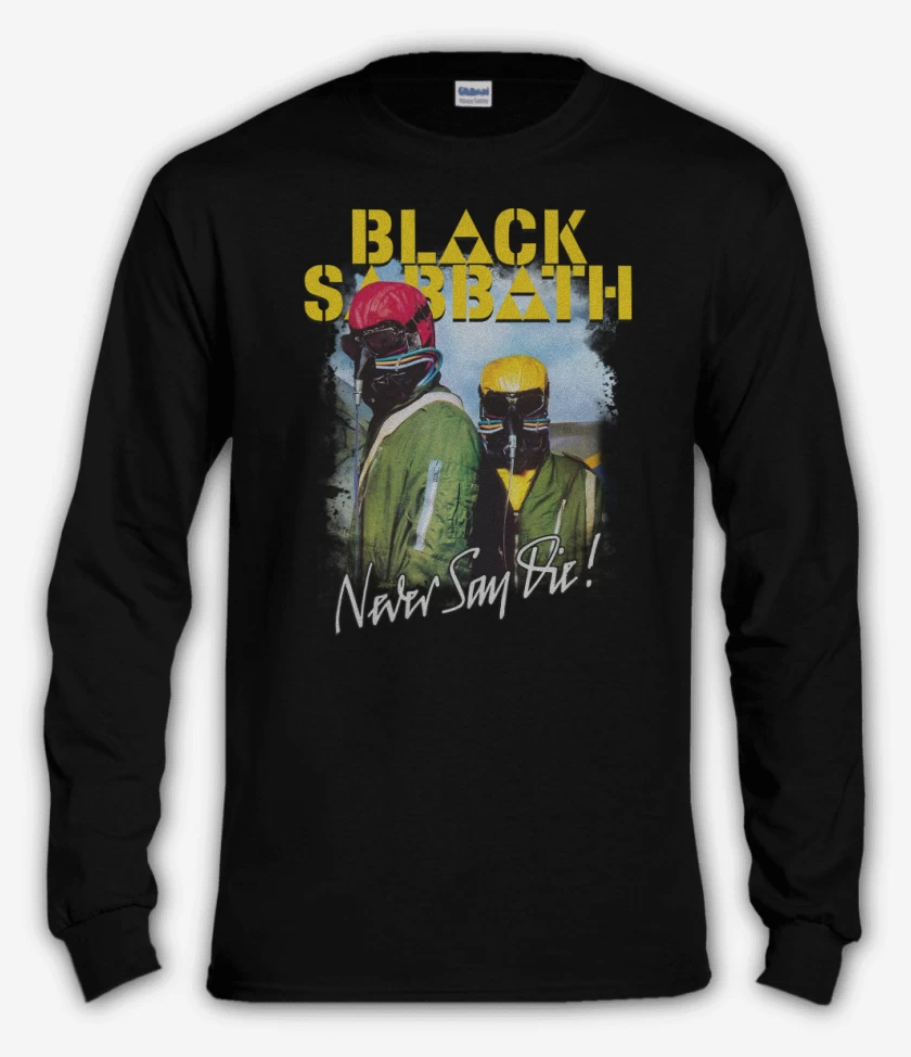 Polera manga larga Negro de Never Say Die