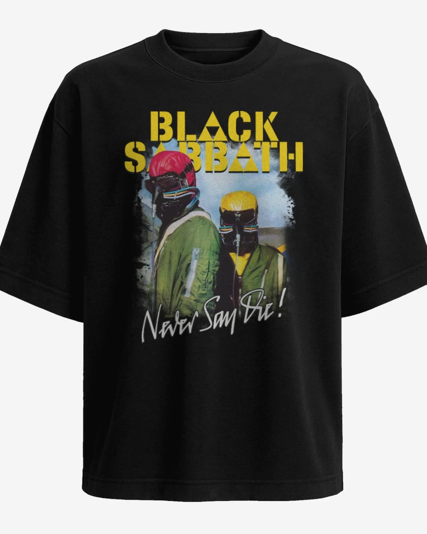 Polera Oversize Negro de Never Say Die