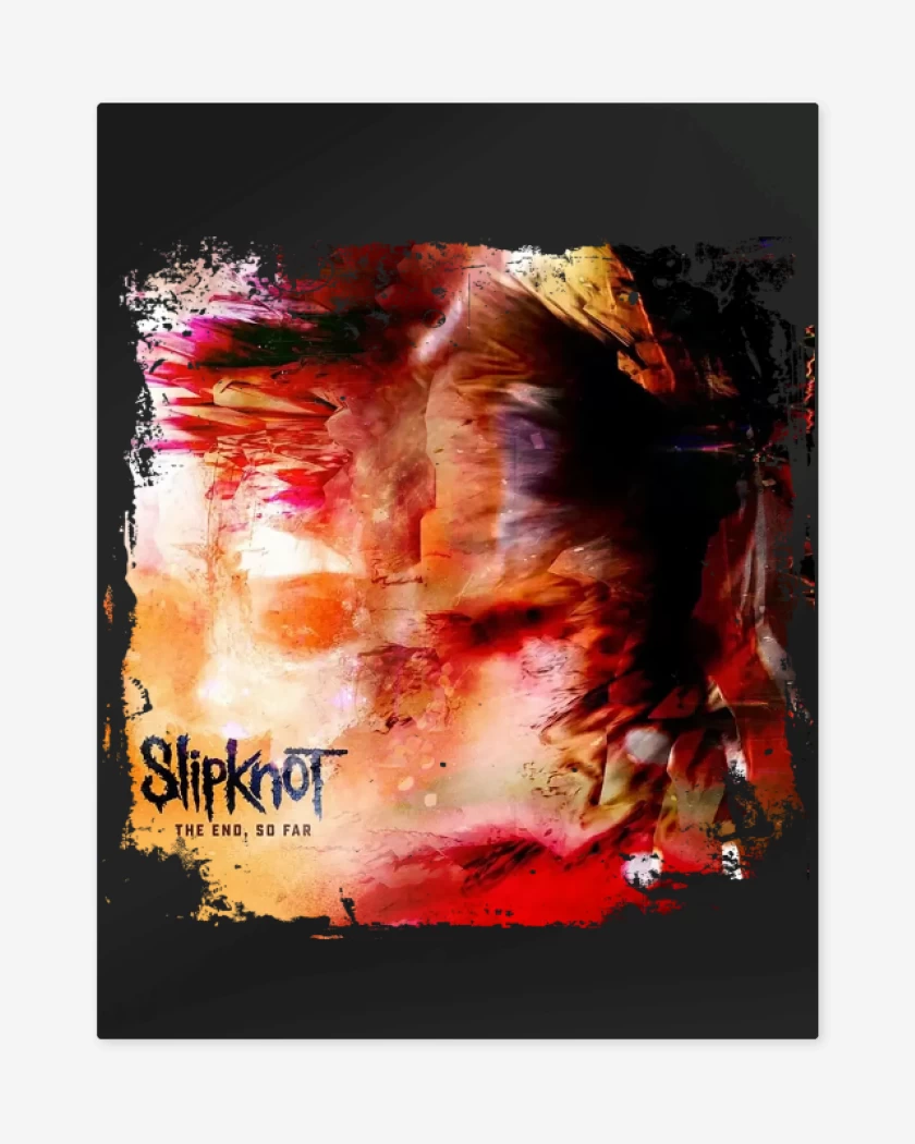Print metalico Negro de Slipknot The End So Far