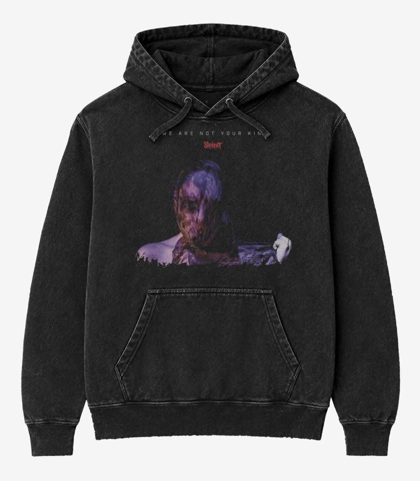 Poleron Canguro Acid Wash Negro de Slipknot We Are Not Your Kind