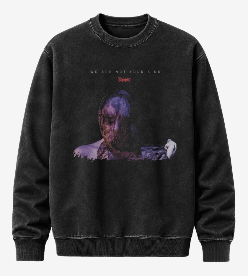 Poleron Polo Acid Wash Negro de Slipknot We Are Not Your Kind