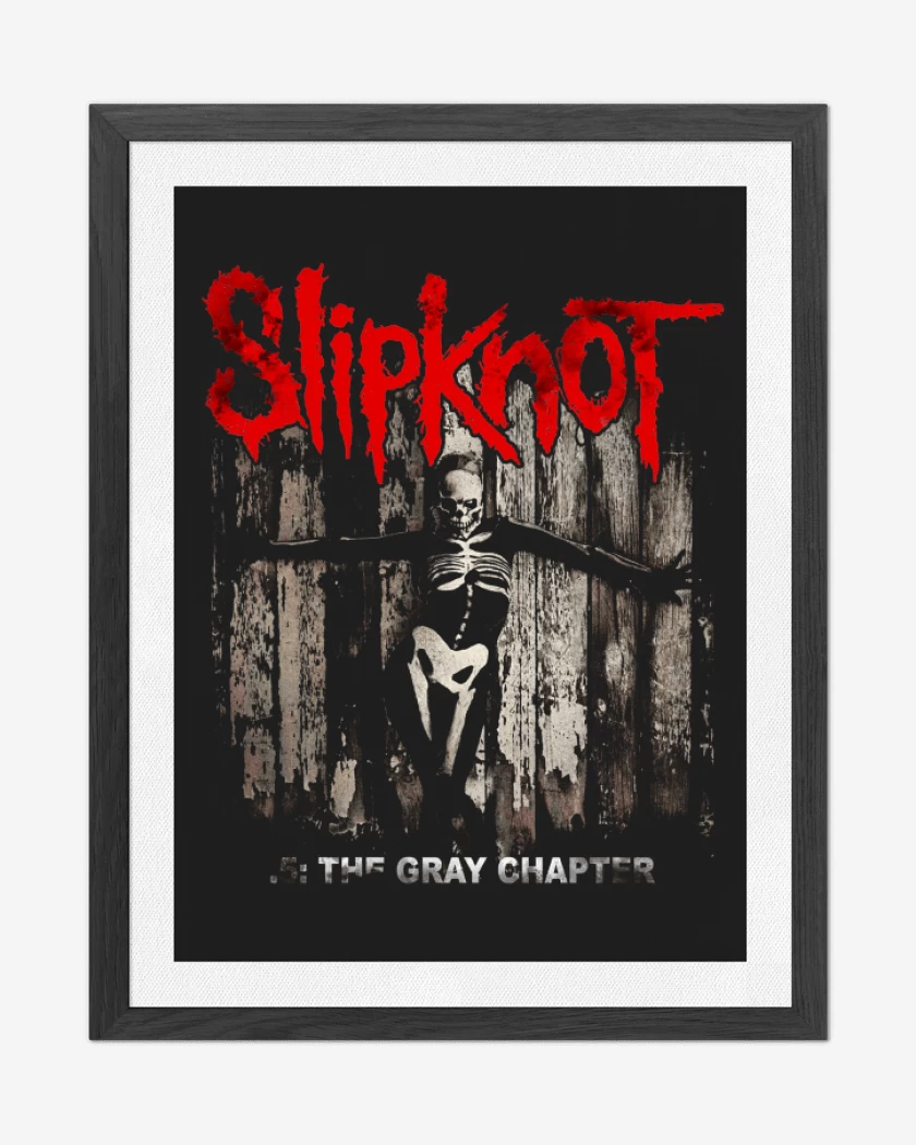 Cuadro decorativo Negro de Slipknot The Gray Chapter